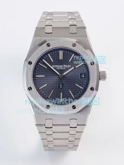 XF Factory AP Royal Oak Jumbo 15202 Replica Watch Blue Tapisserie Dial